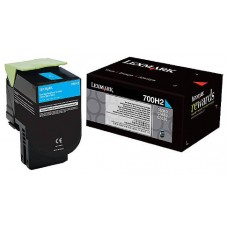 LEXMARK 700H2 Toner Cian Alto Rendimiento