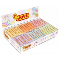 CAJA EXPOSITORA 30 PASTILLAS PLASTILINA 50 G COLORES PASTEL (5 UDS X 6 COLORES)  JOVI 70P (Espera 4 dias)