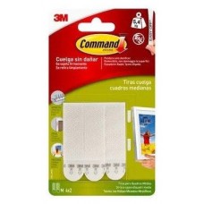 BLISTER TIRAS ADHESIVAS MEDIANAS PARA CUADROS HASTA 5,4KG COMMAND 17201 3M 7100127044 (Espera 4 dias)