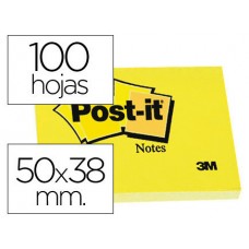 PACK 12 BLOCS 100 HOJAS NOTAS ADHESIVAS 38X51MM CANARY YELLOW SIN ENCELOFANADO INDIVIDUAL 653-E POST-IT 7100290163 (Espera 4 dias)