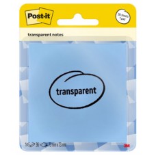 BLISTER 36 HOJAS NOTAS TRANSPARENTES 600-1TRSPB 73X73 MM AZUL PASTEL POST-IT 7100394509 (Espera 4 dias)
