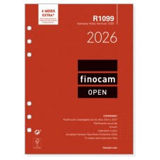 RECAMBIO ANUAL 2026 R1099 OPEN1000 155X215MM SEMANA VISTA VERTICAL FINOCAM 711520026 (Espera 4 dias) RECAMBIO ANUAL 2026 R1099 OPEN1000 155X215MM SEMANA VISTA VERTICAL FINOCAM 711520026 (Espera 4 dias)