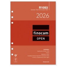 RECAMBIO ANUAL 2026 R1093 OPEN1000 155X215MM SEMANA VISTA HORIZONTAL FINOCAM 711590026 (Espera 4 dias) RECAMBIO ANUAL 2026 R1093 OPEN1000 155X215MM SEMANA VISTA HORIZONTAL FINOCAM 711590026 (Espera 4 dias)
