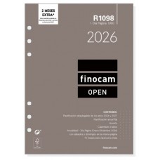 RECAMBIO ANUAL 2026 R1098 OPEN1000 155X215MM DIA PAGINA FINOCAM 711680026 (Espera 4 dias) RECAMBIO ANUAL 2026 R1098 OPEN1000 155X215MM DIA PAGINA FINOCAM 711680026 (Espera 4 dias)