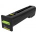 Lexmark CS820, CX82x, CX860 Cartucho de toner amarillo Retornable