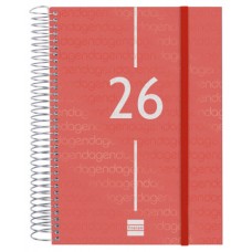AGENDA 2026 BASIC YEAR E10 155X212MM DIA PAGINA ROJO FINOCAM 741103026 (Espera 4 dias) AGENDA 2026 BASIC YEAR E10 155X212MM DIA PAGINA ROJO FINOCAM 741103026 (Espera 4 dias)