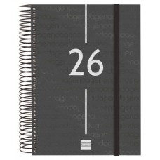 AGENDA 2026 BASIC YEAR E10 155X212MM DIA PAGINA NEGRO FINOCAM 741106026 (Espera 4 dias) AGENDA 2026 BASIC YEAR E10 155X212MM DIA PAGINA NEGRO FINOCAM 741106026 (Espera 4 dias)