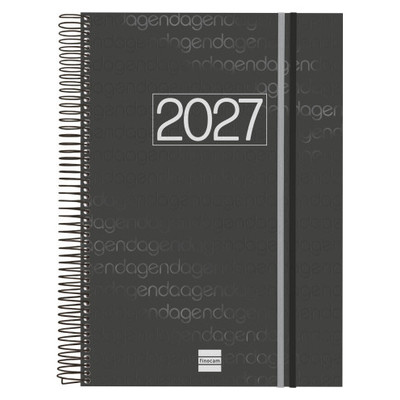 AGENDA 2027 BASIC YEAR E40 210X297MM DIA PAGINA NEGRO FINOCAM 741116027 (Espera 4 dias)