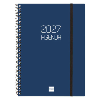 AGENDA 2027 BASIC OPAQUE E10 155X212MM SEMANA VISTA HORIZONTAL AZUL FINOCAM 742761027 (Espera 4 dias)