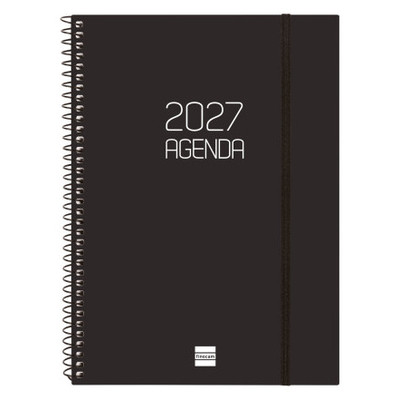 AGENDA 2027 BASIC OPAQUE E10 155X212MM SEMANA VISTA HORIZONTAL NEGRO FINOCAM 742766027 (Espera 4 dias)