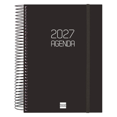 AGENDA 2027 BASIC OPAQUE E10 155X212MM DIA PAGINA NEGRO FINOCAM 742916027 (Espera 4 dias)