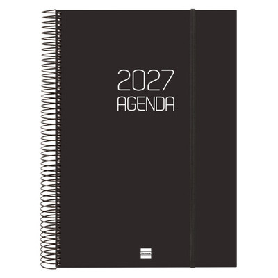 AGENDA 2027 BASIC OPAQUE E40 210X297MM DIA PAGINA NEGRO FINOCAM 742926027 (Espera 4 dias)