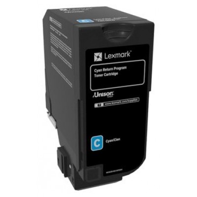 Lexmark CS720, CS725, CX725 Cartucho de toner cian Retornable