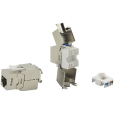 EQUIP Cat.6A Conector Keystone Apantallado Toolfree, 8 unidades/juego EQUIP Cat.6A Conector Keystone Apantallado Toolfree, 8 unidades/juego