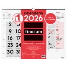 CALENDARIO 2026 NEUTRO PARED MIXTO XL 540X420MM FINOCAM 780020026 (Espera 4 dias) CALENDARIO 2026 NEUTRO PARED MIXTO XL 540X420MM FINOCAM 780020026 (Espera 4 dias)
