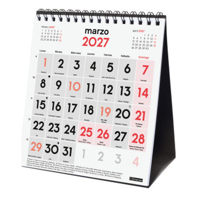 CALENDARIO 2027 SOBREMESA NEUTRO NUMEROS GRANDES XS 140X150MM FINOCAM 780120027 (Espera 4 dias)