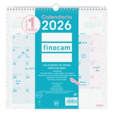 CALENDARIO 2026 PARED TRENDY CHIC ESCRIBIR 300X300MM TURQUESA FINOCAM 787005826 (Espera 4 dias) CALENDARIO 2026 PARED TRENDY CHIC ESCRIBIR 300X300MM TURQUESA FINOCAM 787005826 (Espera 4 dias)