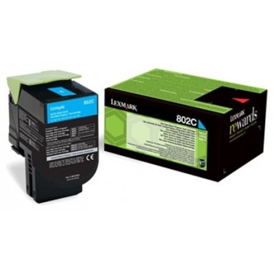 LEXMARK 802C Toner Retornable Cian (1k)