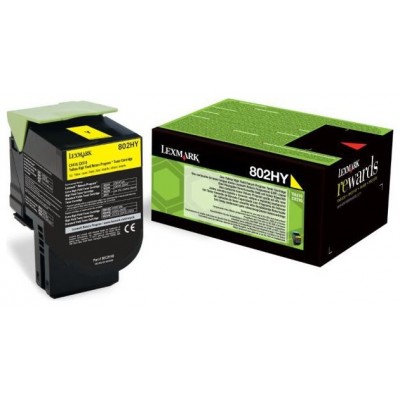 LEXMARK CX/410DE/410DTE Toner Amarillo(802H)