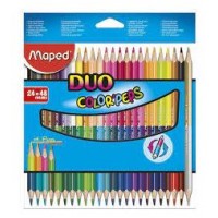 ESTUCHE 24 LÁPICES DE COLORES COLOR"PEPS DUO. BICOLOR MAPED 829602FC (Espera 4 dias)