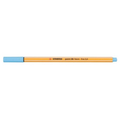 ROTULADOR PUNTA FINA POINT 88 0.4MM AZUL NEON STABILO 88/031 (MIN10) (Espera 4 dias)