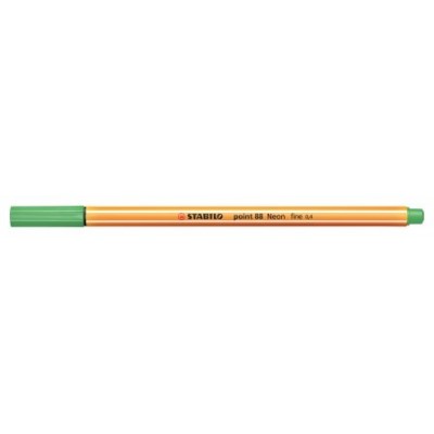 ROTULADOR PUNTA FINA POINT 88 0.4MM VERDE NEON STABILO 88/033 (MIN10) (Espera 4 dias)