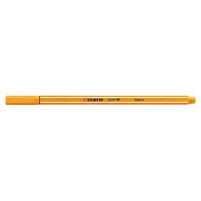 ROTULADOR PUNTA FINA POINT 88 0.4MM NARANJA STABILO 88/54 (MIN10) (Espera 4 dias)