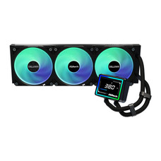 SISTEMA DE REFRIGERACION ASROCK PARA CPU CHALLENGER 360 DIGITAL,1851/1700/AM5/AM4,3X120MM,ARGB,LCD,NEGRO (Espera 4 dias)