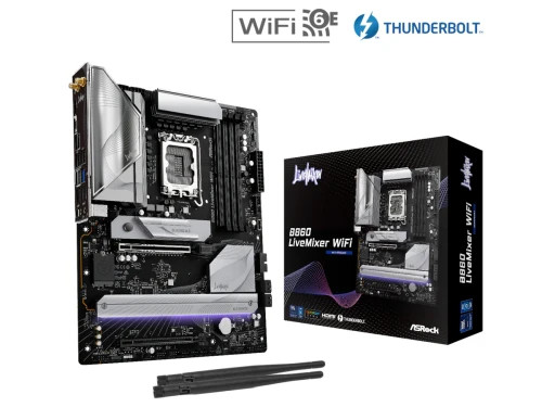 PLACA ASROCK B860 LIVEMIXER WIFI,INTEL,1851,B860,4DDR5,USB 10GBPS,WIFI,ATX (Espera 4 dias) PLACA ASROCK B860 LIVEMIXER WIFI,INTEL,1851,B860,4DDR5,USB 10GBPS,WIFI,ATX (Espera 4 dias)