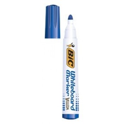 MARCADOR PARA PIZARRA BLANCA 1751 TINTA A BASE DE ALCOHOL TRAZO 3-5,5MM. AZUL VELLEDA 904947 (MIN12) (Espera 4 dias)