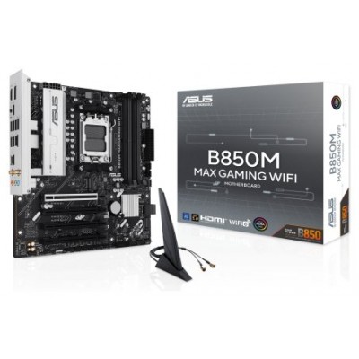 ASUS B850M MAX GAMING WIFI AMD B850 Zócalo AM5 micro ATX (Espera 4 dias) ASUS B850M MAX GAMING WIFI AMD B850 Zócalo AM5 micro ATX (Espera 4 dias)