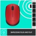 RATON OPTICO WIRELESS M171 ROJO LOGITECH (Espera 4 dias)