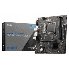 PLACA MSI PRO H610M-G DDR4,INTEL,1700,H610,2DDR4,MATX (Espera 4 dias)
