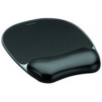 ALFOMBRILLA CON REPOSAMUÑECAS RATON GEL NEGRO FELLOWES 9112101 (Espera 4 dias)