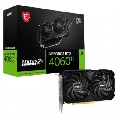 MSI VGA NVIDIA RTX 4060 Ti VENTUS 2X BLACK 16G OC