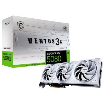 MSI VGA NVIDIA RTX 5080 16G VENTUS 3X OC WHIT DDR7