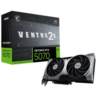 MSI GeForce RTX 5070 12G VENTUS 2X OC NVIDIA 12 GB GDDR7 (Espera 4 dias)