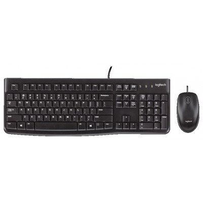 PACK TECLADO Y MOUSE LOGITECH MK120 FRANCES CON CABLE