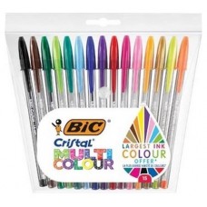 BOLSA 15 UNIDADES BOLIGRAFOS MULTICOLOR 1,6 MM BIC 964899 (Espera 4 dias)