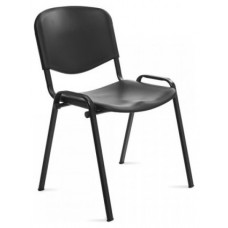 SILLA CONFIDENTE RESPALDO PLASTICO NEGRO / ASIENTO PLASTICO NEGRO ROCADA 975V15-4 (Espera 4 dias)