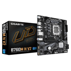 GIGABYTE B760M H V2 Placa Base - Compatible con procesadores Intel Core de 14ª generación, VRM digital de 5+1+1 fases, hasta 8000MHz DDR5 (O.C.), 1xPCIe 4.0 M.2, LAN 1GbE, USB 3.2 Gen1 (Espera 4 dias) GIGABYTE B760M H V2 Placa Base - Compatible con procesadores Intel Core de 14ª generación, VRM digital de 5+1+1 fases, hasta 8000MHz DDR5 (O.C.), 1xPCIe 4.0 M.2, LAN 1GbE, USB 3.2 Gen1 (Espera 4 dias)