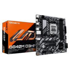 GIGABYTE B840M D3HP Placa Base – CPUs AMD Ryzen 9000, VRM de 8+2+2 fases, hasta 8200 MHz DDR5 (O.C.), 2× M.2 PCIe 4.0, LAN 1 GbE, USB 3.2 Gen 2 (Espera 4 dias) GIGABYTE B840M D3HP Placa Base – CPUs AMD Ryzen 9000, VRM de 8+2+2 fases, hasta 8200 MHz DDR5 (O.C.), 2× M.2 PCIe 4.0, LAN 1 GbE, USB 3.2 Gen 2 (Espera 4 dias)