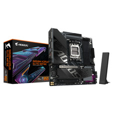 GIGABYTE B850M AORUS ELITE WIFI6E Placa base - Procesadores AMD Ryzen serie 9000, VRM digital de 12+2+2 fases, hasta 8200 MHz DDR5 (O.C.), 1x M.2 PCIe 5.0 + 1x M.2 PCIe 4.0, Wi-Fi 6E, LAN 2.5 GbE, USB 3.2 Gen 2 (Espera 4 dias) GIGABYTE B850M AORUS ELITE WIFI6E Placa base - Procesadores AMD Ryzen serie 9000, VRM digital de 12+2+2 fases, hasta 8200 MHz DDR5 (O.C.), 1x M.2 PCIe 5.0 + 1x M.2 PCIe 4.0, Wi-Fi 6E, LAN 2.5 GbE, USB 3.2 Gen 2 (Espera 4 dias)