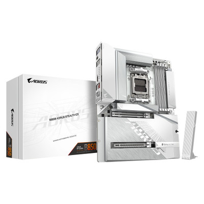 GIGABYTE B850 AORUS STEALTH ICE Placa Base – Procesadores AMD Ryzen serie 9000, VRM digital de 14+2+2 fases, hasta 8200 MHz DDR5 (OC), 2 x M.2 PCIe 5.0 + 2 x PCIe 4.0, Wi-Fi 7, LAN 5 GbE, USB 3.2 Gen 2 (Espera 4 dias) GIGABYTE B850 AORUS STEALTH ICE Placa Base – Procesadores AMD Ryzen serie 9000, VRM digital de 14+2+2 fases, hasta 8200 MHz DDR5 (OC), 2 x M.2 PCIe 5.0 + 2 x PCIe 4.0, Wi-Fi 7, LAN 5 GbE, USB 3.2 Gen 2 (Espera 4 dias)