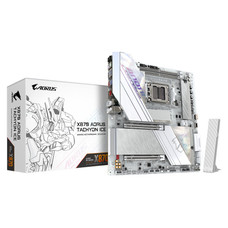 GIGABYTE X870 AORUS TACHYON ICE Placa Base – Compatible con procesadores AMD Ryzen 9000, VRM digital de 18+2+2 fases, hasta 9600 MHz DDR5 (OC), 1 x PCIe 5.0 + 2 x PCIe 4.0, Wi-Fi 7, LAN 5 GbE, USB 4 (Espera 4 dias) GIGABYTE X870 AORUS TACHYON ICE Placa Base – Compatible con procesadores AMD Ryzen 9000, VRM digital de 18+2+2 fases, hasta 9600 MHz DDR5 (OC), 1 x PCIe 5.0 + 2 x PCIe 4.0, Wi-Fi 7, LAN 5 GbE, USB 4 (Espera 4 dias)
