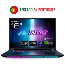 PORTATIL GIGABYTE AORUS MASTER 16 U9-275HX/RTX 5090/32GB/1TB/16"OLED/W11P