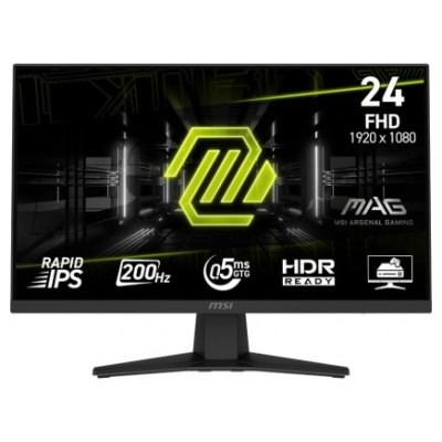 MSI MONITOR MAG 244F. 23.8" RAPID IPS FLAT. 1920X1080. 200HZ (Espera 4 dias)
