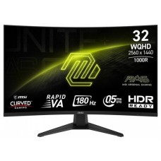 MSI MONITOR MAG 325CQF. 31.5" RAPID VA CURVO 1000R. 2560X1440 . 180HZ. NEGRO (Espera 4 dias)