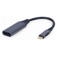 ADAPTADOR GEMBIRD USB TIPO C A DISPLAYPORT MACHO, GRIS ESPACIAL