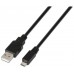 CABLE USB 2.0 TIPO AM-MICRO BM NEGRO 0.8M AISENS
